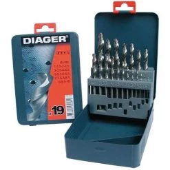 Coffret Métallique Forets HSS Pro X19 Diam 1 à 10 DIAGER