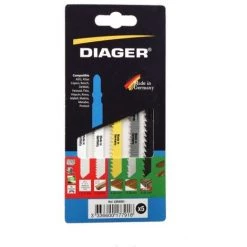 Assortiment 5 Lames De Scie Sauteuse Bois Metal DIAGER