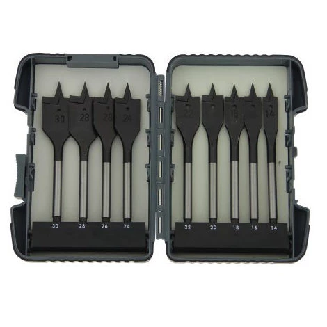 Coffret De 9 Mèches Plates Quick-lock DIAGER - Ø14 à 30 Mm - 925C 3 Coffret De 9 Mèches Plates Quick-lock DIAGER - Ø14 à 30 Mm - 925C