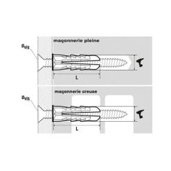 Cheville Universelle Mutp - Diam Foret : 8 - Long : 35 - Diametre : 8 - DIAGER 7 Cheville Universelle Mutp - Diam Foret : 8 - Long : 35 - Diametre : 8 - DIAGER -DIAGER Soldes Magasin 17488337 3