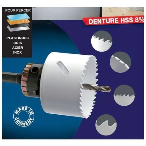 Scie-cloche Hss Bi-métal Ø 22 Mm - DIAGER 4 Scie-cloche Hss Bi-métal Ø 22 Mm - DIAGER – Image 2