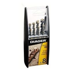Coffret Duo 8 Forets Béton DIAGER - Série Pro - 299B
