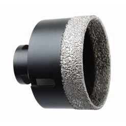 Scie Trépan Diamant Ø 76 à Sec DIAGER Avec Emmanchement M14 Pour Meuleuse - 440CD076