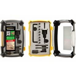 Kit Terrasse Complet Foret, Fraisoir Carbure Perçage 4,5mm + 8 Embouts - DIAGER - 9000B