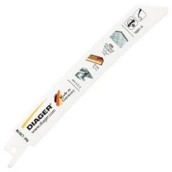 5 Lames De Scie Sabre BIM Pas De 1,8 X Lu. 130 Mm Métal/inox/cuivre POWER CURVE - L201ML1505 - Diager