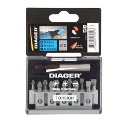 Coffret 12 Pcs Embouts De Vissage TORSION + Porte-embout - U640D - Diager