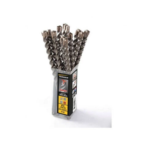 Foret Marteau Booster-Plus Ø12 L.210 DIAGER - 12 Pièces - 157LD12L0210 4 Foret Marteau Booster-Plus Ø12 L.210 DIAGER - 12 Pièces - 157LD12L0210 – Image 2